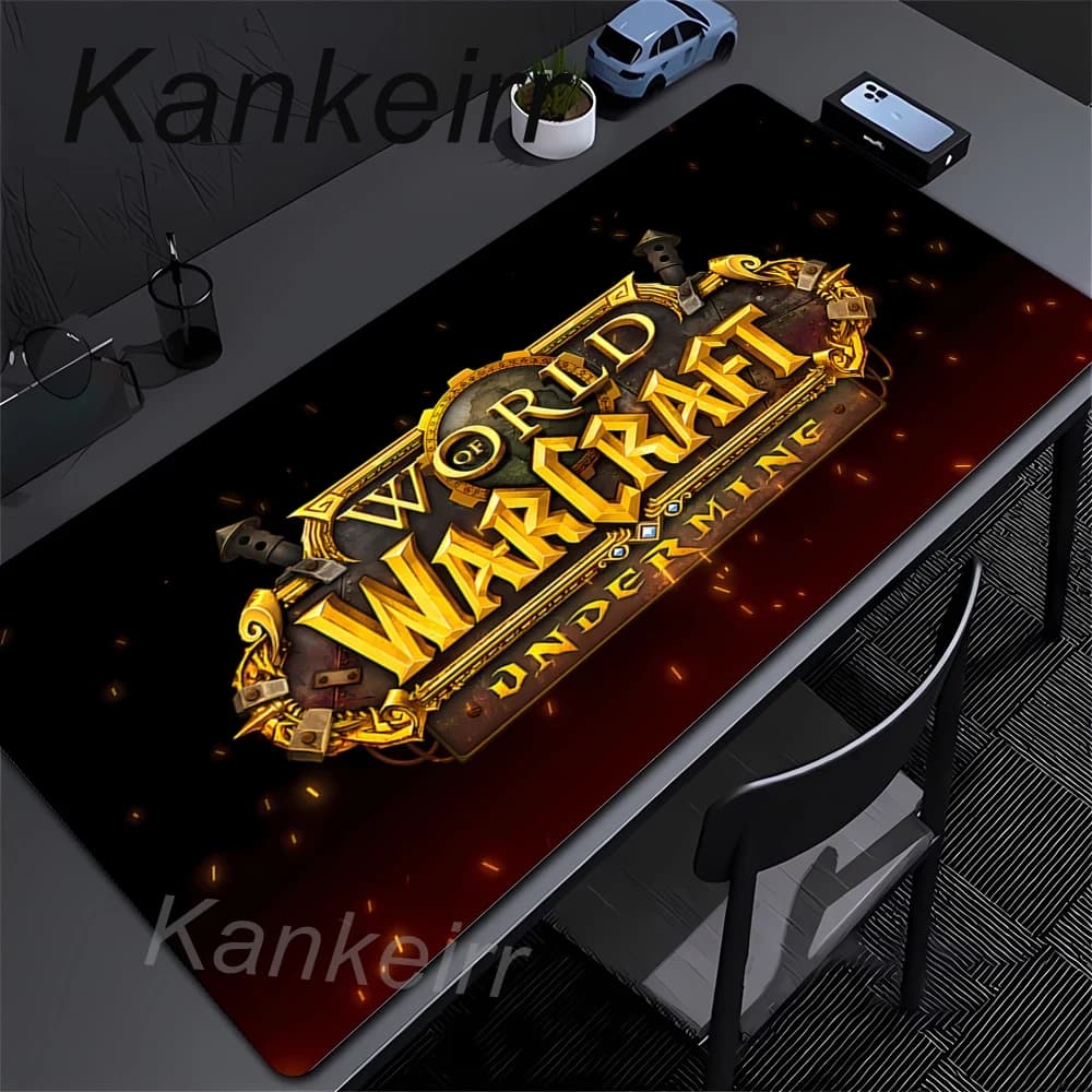 Tappetino per Mouse World of Warcraft, Accessori Gaming HD per PC, Tappetino XXL per Tastiera e Mouse, Tappeto Antiscivolo per Scrivania e Cabinet