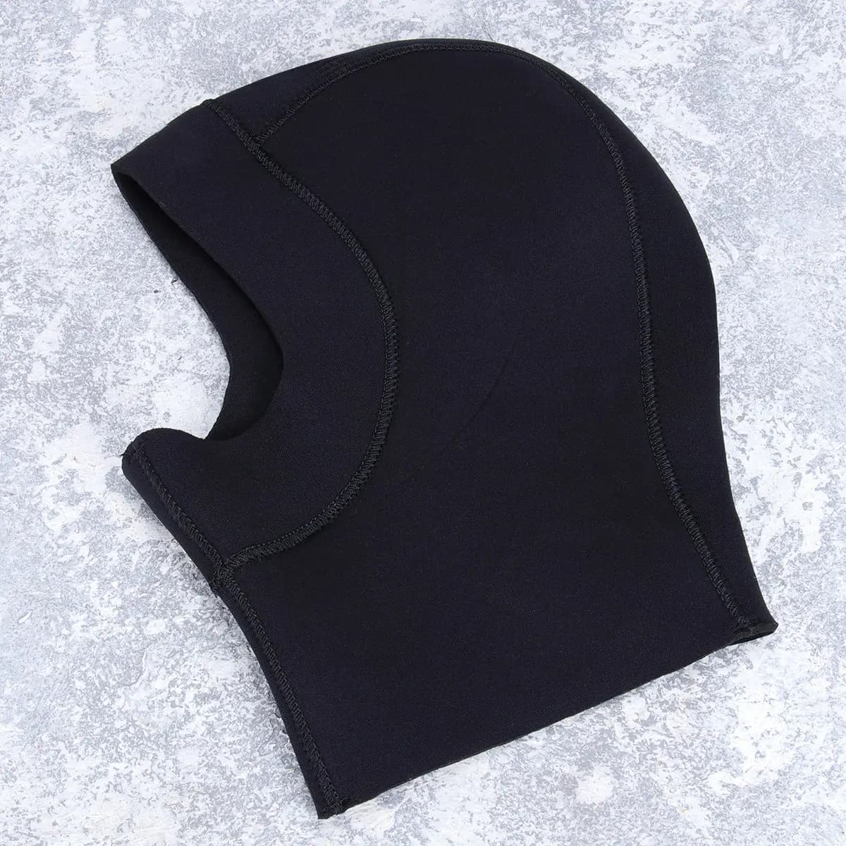 Black Xl Snorkeling Cap Flexible Warm Diving Hood for Swimming Surfing Sailing Scuba Diving - Wetsuit Hat Snorkeling Cap