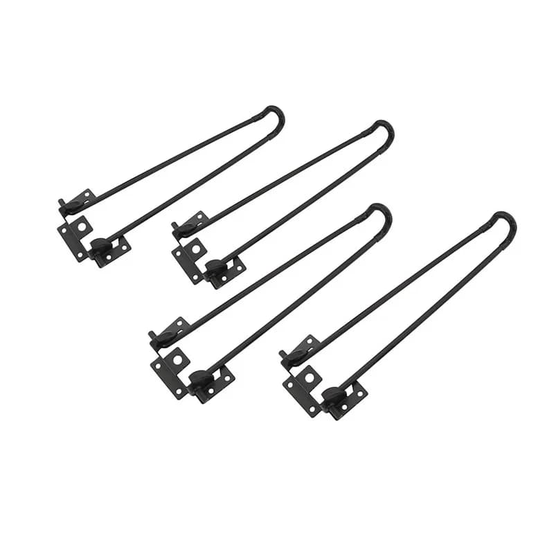 Palo di supporto in ferro Accessori hardware Piede di gatto Staffa pieghevole Piede del divano Tavolo da pranzo Mobili Gamba del tavolo pieghevole Hardware
