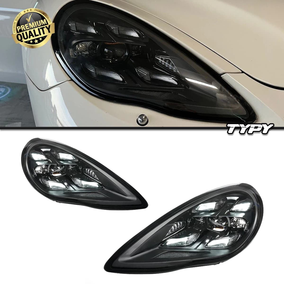Car lights for Porsche Panamera LED lights 2010 2011 2012 2013 970 970.1 Laser matrix headlights Plug and Play