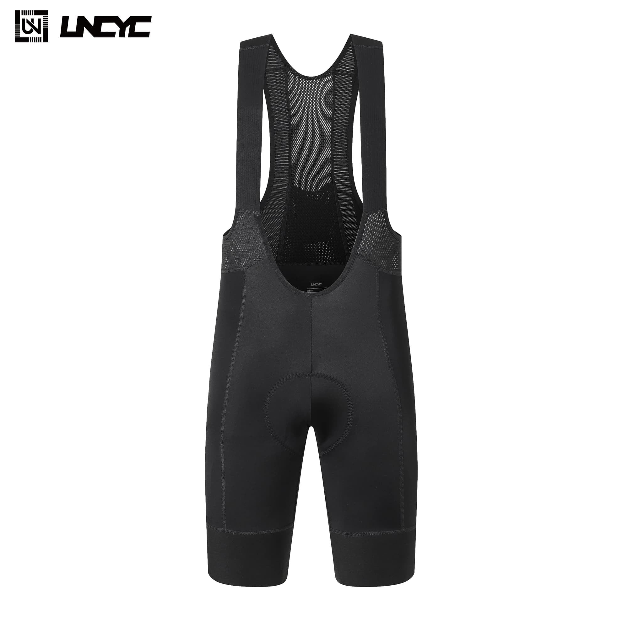 UNCYC Shorts with Men's Cycling Suspenders Summer 8 Hours Ride Pad Men's Ride Pad Black MTB Ropa Cycling Bike Pants Breathable