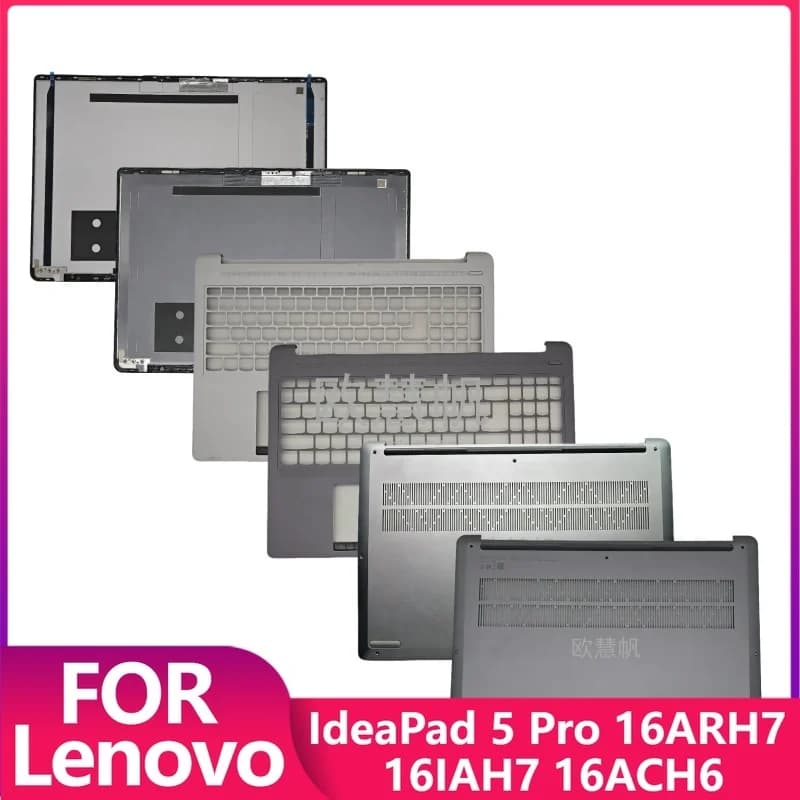 Nuovo per Lenovo IdeaPad 5 Pro 16ARH7 16IAH7 16ACH6: Cover Posteriore LCD, Cover Superiore Palmrest, Scocca Inferiore Grigio Argento