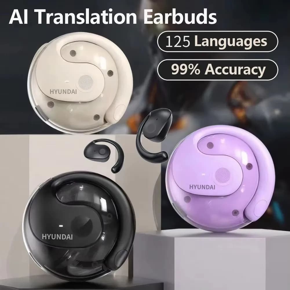Choice HYUNDAI HY-T26 Auxiliary for AI translation 75+ Auxiliary languages for real-time wireless intelligent translation