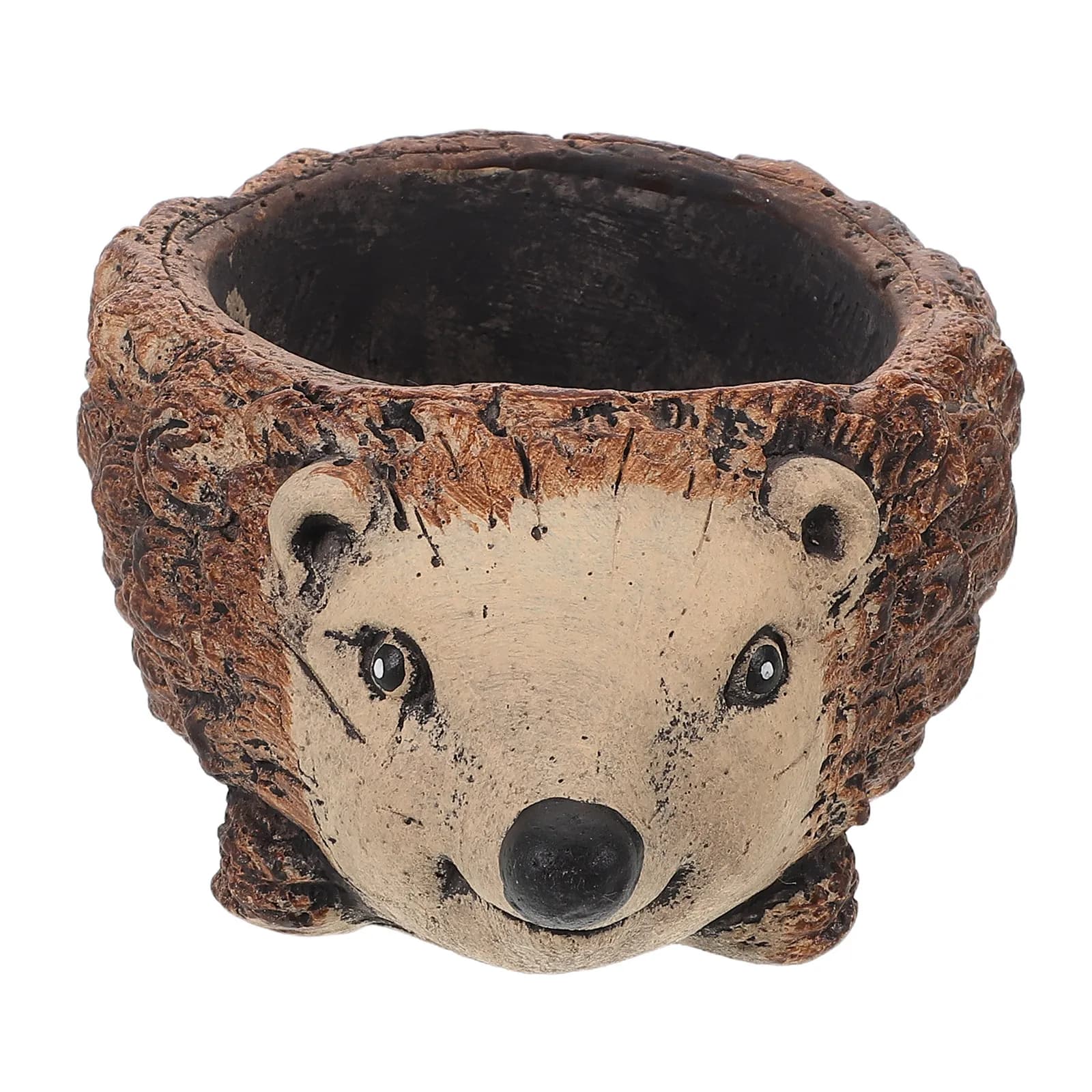 Mini Cement Succulent Planter Cute Hedgehog Shape Indoor Plant Pot Decorative Office Desk Small Animal Flower Pot