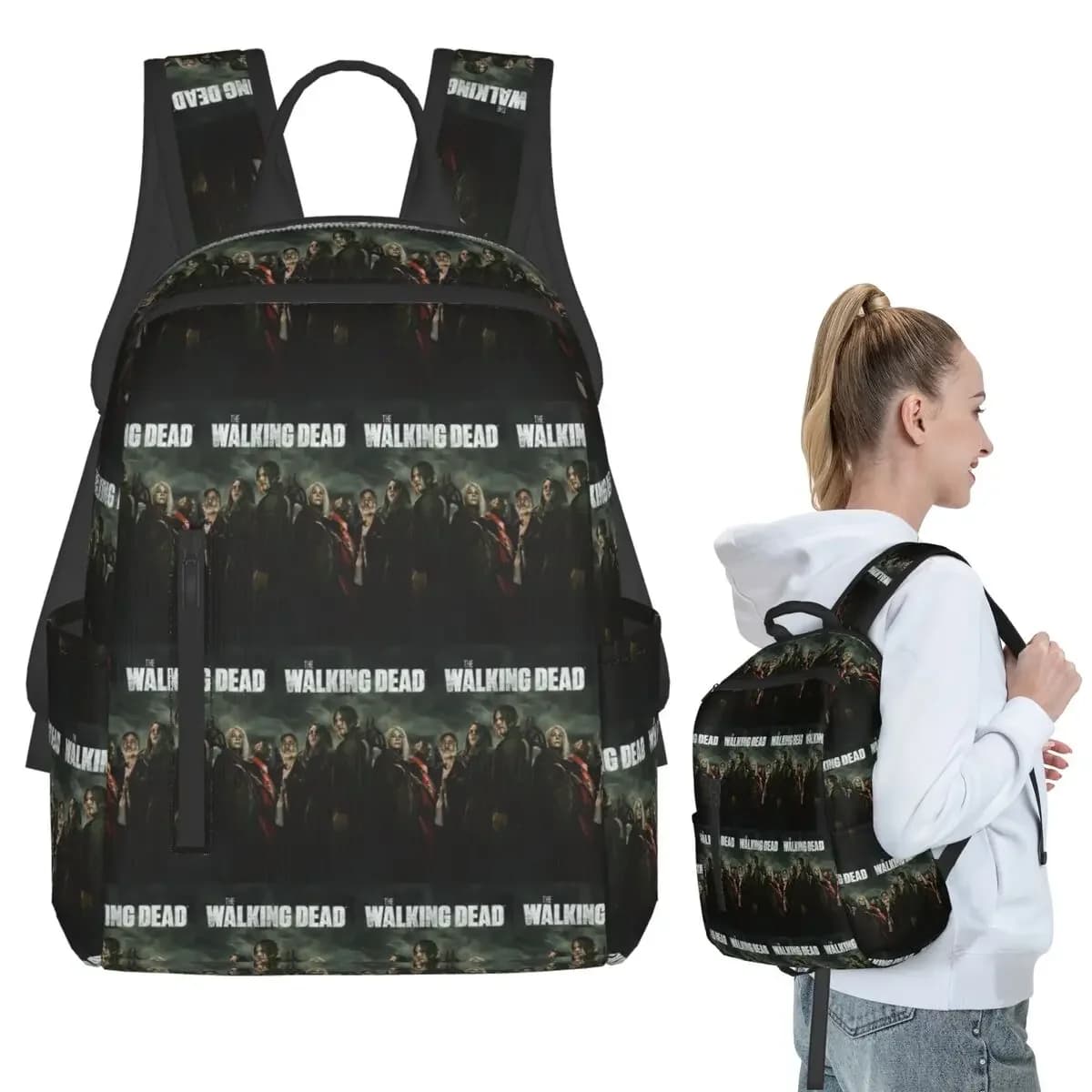 The Walking Dead Backpack Student BookBag Kids School Bag Computer Shoulder Bags Boys Girls