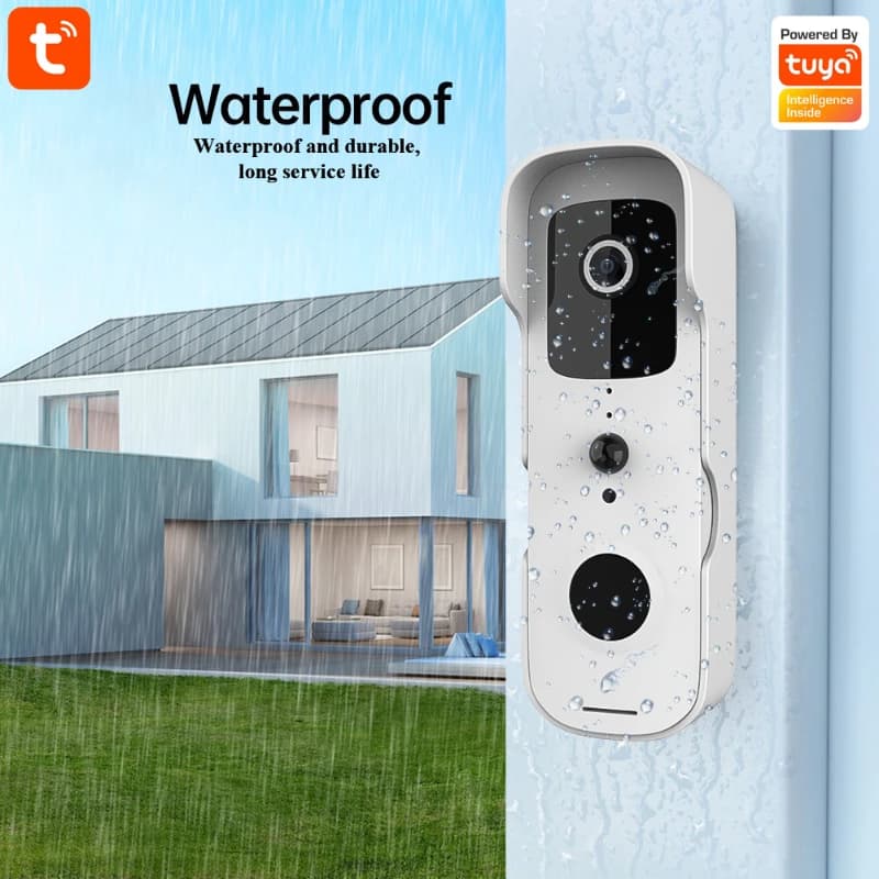 Tuya Smart Video campanello impermeabile visione notturna sicurezza domestica 1080P Full HD Camera citofono visivo digitale WIFI Tuya campanello