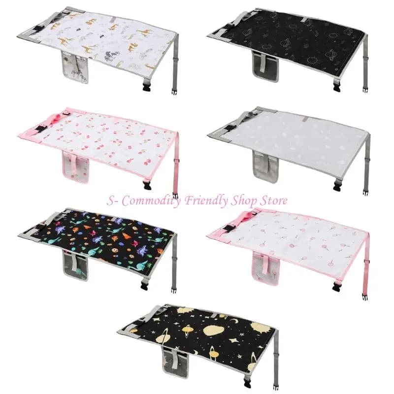 85ae comodo sedile in piano Extender per bambini Castino sedile a poggiapiedi pieghevole leggera con cinturini sicurezza