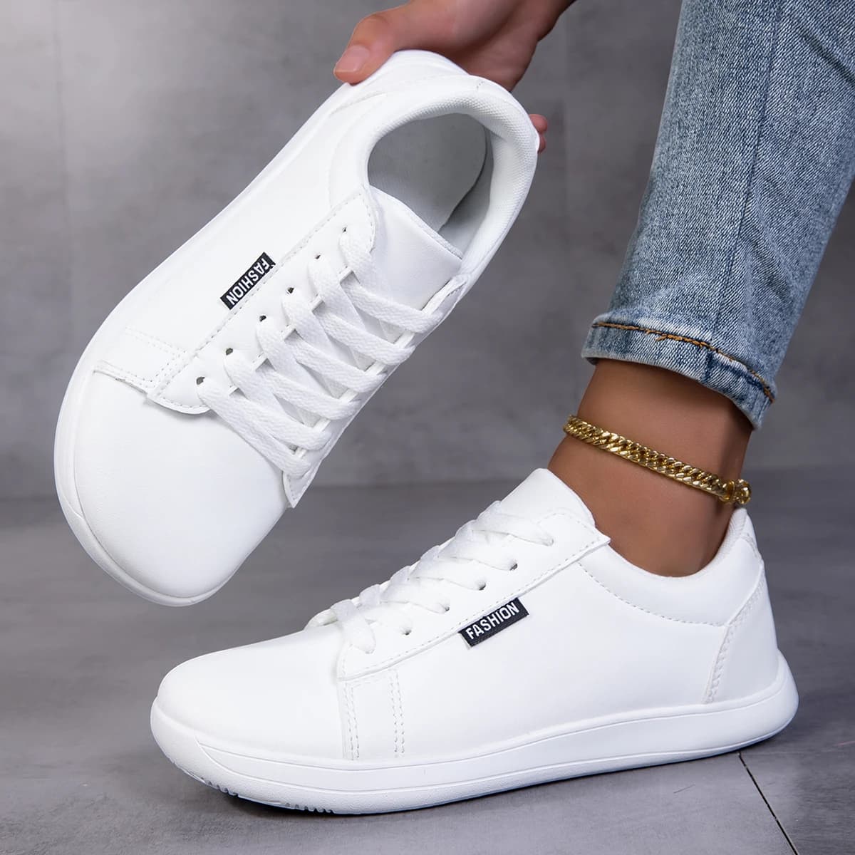 Scarpe da donna bianche unisex versione ampia sneakers minimaliste a piedi nudi rilassanti scarpe casual a piedi nudi da palestra per la primavera estate