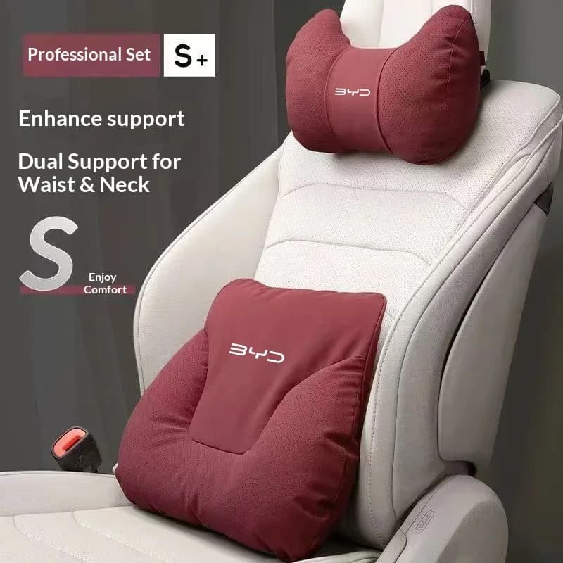 BYD EV F3 F0 E6 S6 L3 Dmi Yuan Han Tang Song Max Qin G3 Dolphin Car Headrest Neck Support Seat Lumbar Cushion Soft Neck Pillow