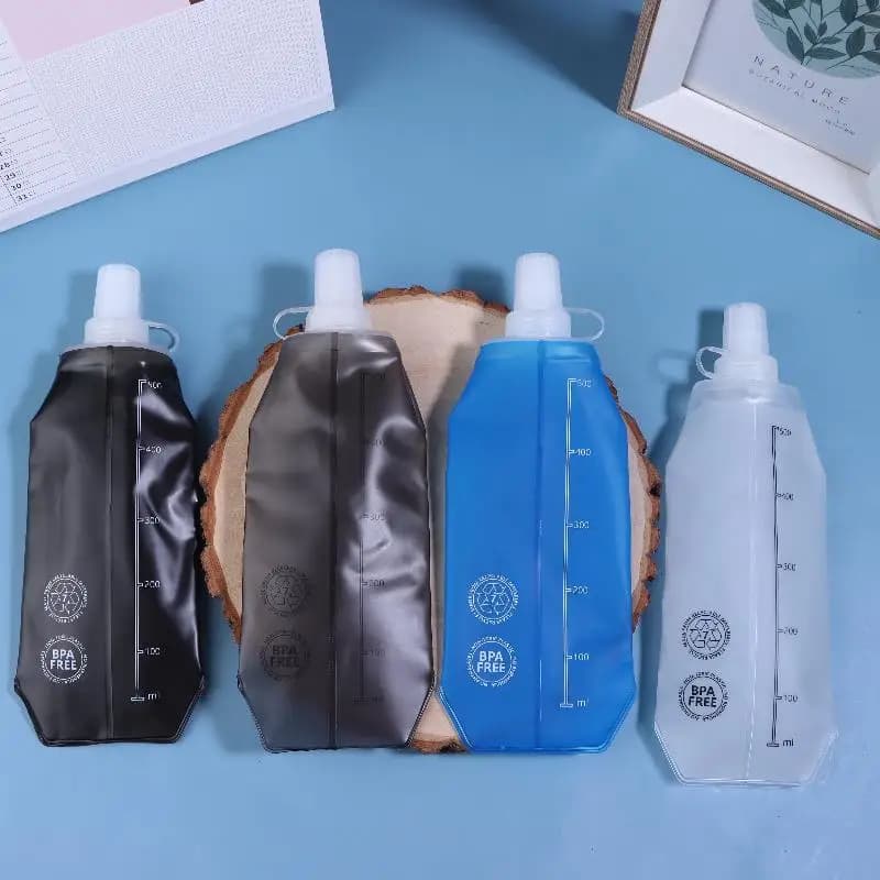 TPU Foldable Bottle, Soft Bottle for Open Sports, Hiking, Camping, Running, Portable Water Bottle