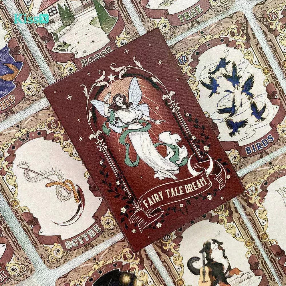 37/44Pcs Cards Romatic Lenormand Tarot Deck Full English Version Oracles Deck For Girl Board Games 10.2*7.2Cm