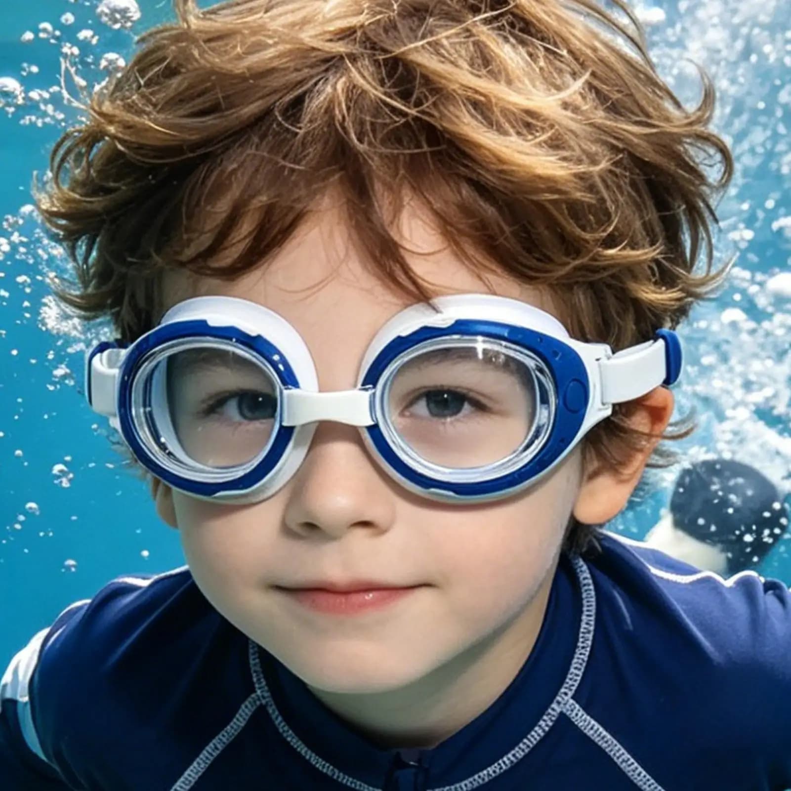 Occhiali da nuoto per la protezione degli occhi, occhiali da nuoto per bambini, occhiali da piscina trasparenti regolabili, occhiali da piscina elastici per bambini dai 3 ai 12 anni