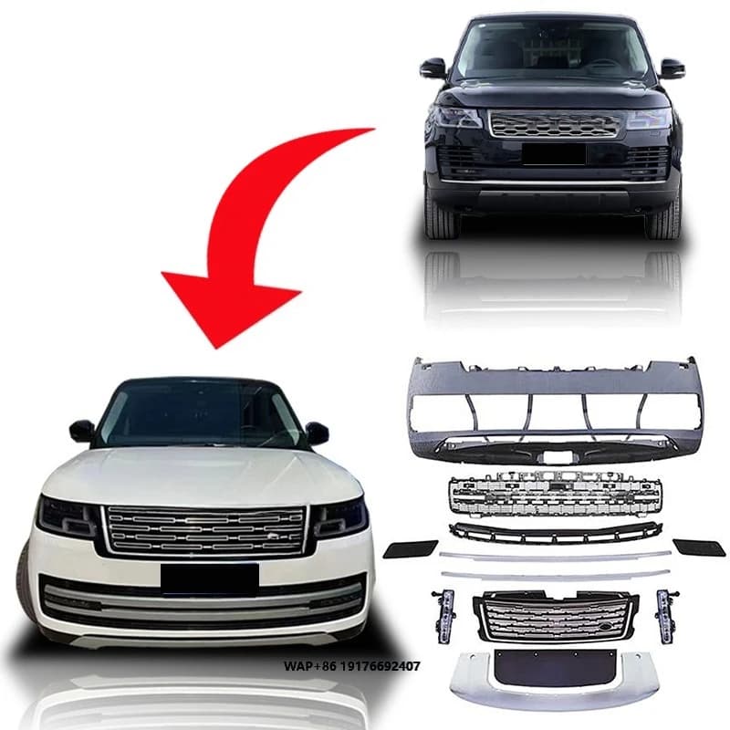 For Range Rover 2018-2022: Front bumper group (Kit Grid SVA) - Auto bumper for Restyling
