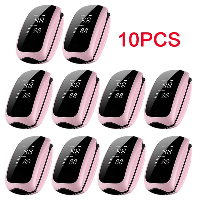 10PCS Medical Finger Pulse Oximeter Saturometer Oxygen Saturation Pediatric Oximetro Heart Rate Health Care Blood Pressure Adult