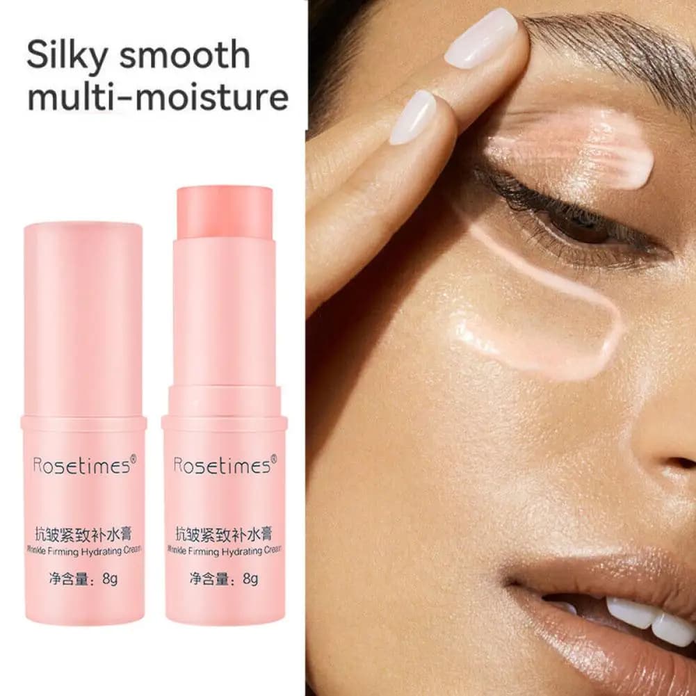 Stick rassodante antirughe al collagene 8g, balsamo idratante e liftante per la rimozione delle linee sottili, idratante illuminante non grasso per viso e collo