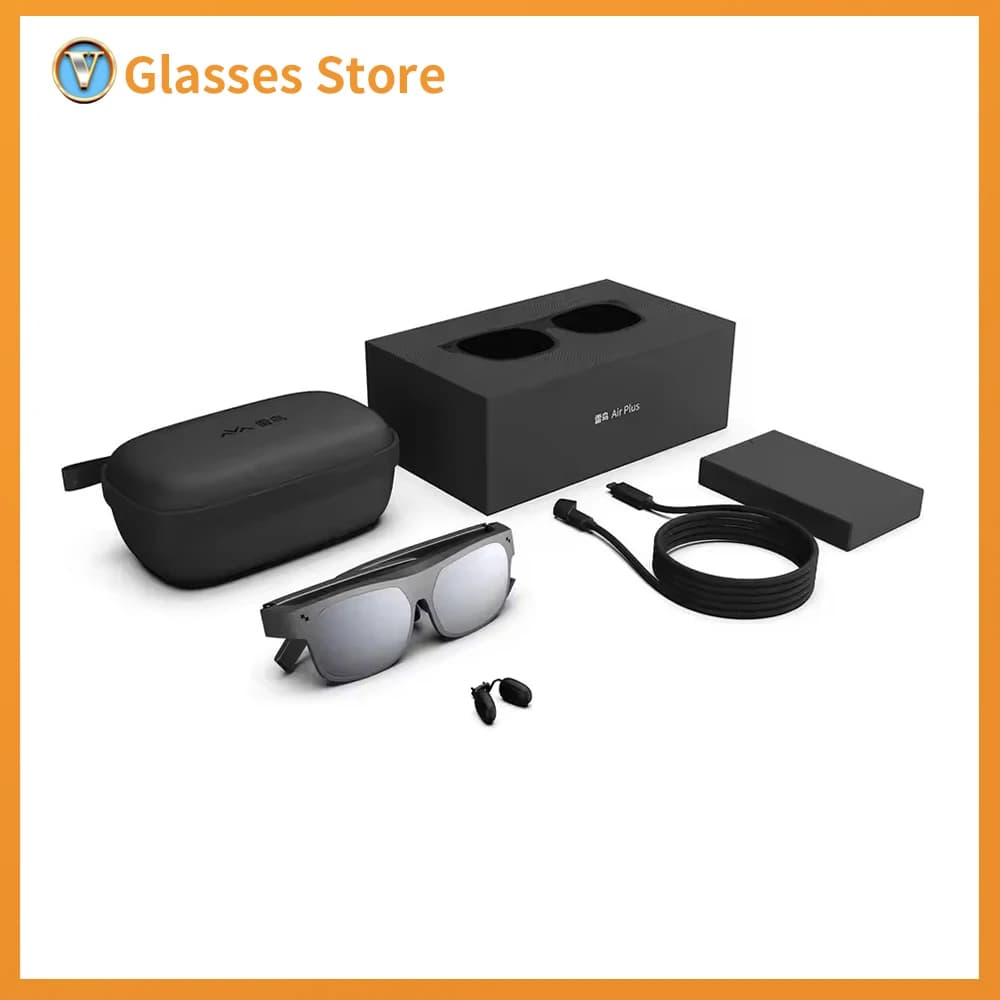 Occhiali RayNeo Air Plus XR TCL NXTWEAR S+ con Display Video Micro OLED 1080P, Audio Stereo Dinamico, Riproduzione Film 3D e Giochi