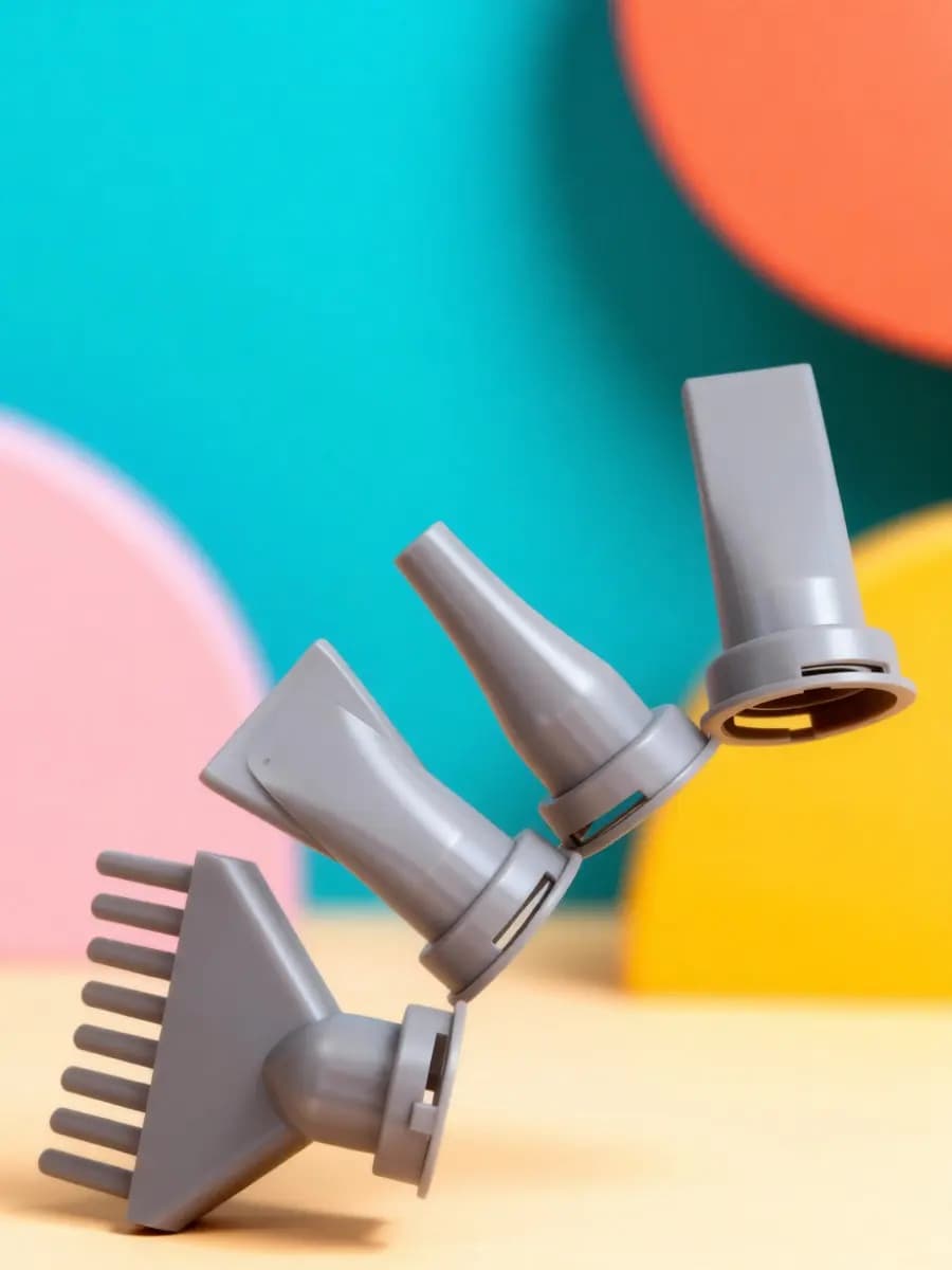 4Pcs Hair Dryer Nozzle Set Pet Grooming Dryer ABS Plastic Replacement Attachments Universal Fit for Dog Salon Styling