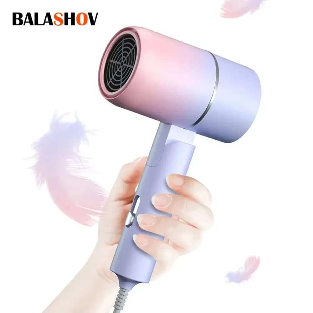 Mini Hair dryer 750W with bag for transportation Hot air Anion Hair care for home travel Hair dryer Sleeping Hair dryer 220V-240V