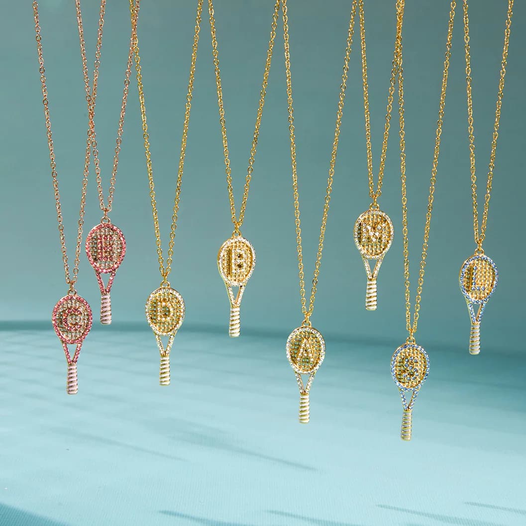 Collana con ciondolo a forma di lettere in zirconi per donna, gioielli regalo, collana in acciaio inossidabile placcato oro 18 carati, set di gioielli alla moda.