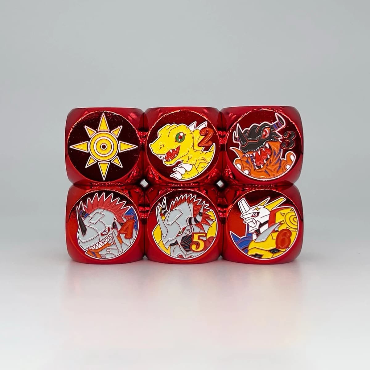 20 Modelli Digimon Adventures 1 Pz Dadi di Ferro Dtcg Ptcg Charizard Squirtle Metallo Sfaccettato Dadi Gioco Da Tavolo Dadi Speciali Regalo Giocattoli