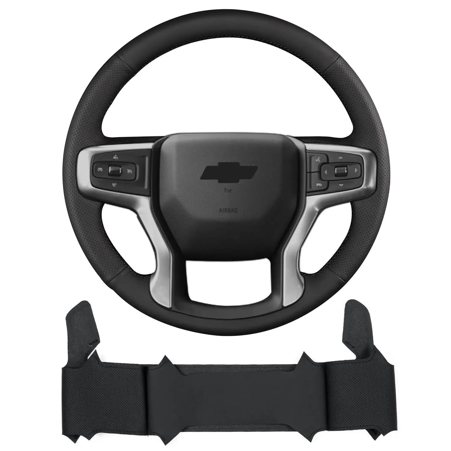 Coprivolante in Pelle Microfibra Cucito a Mano per Pickup SUV 2019-2025
