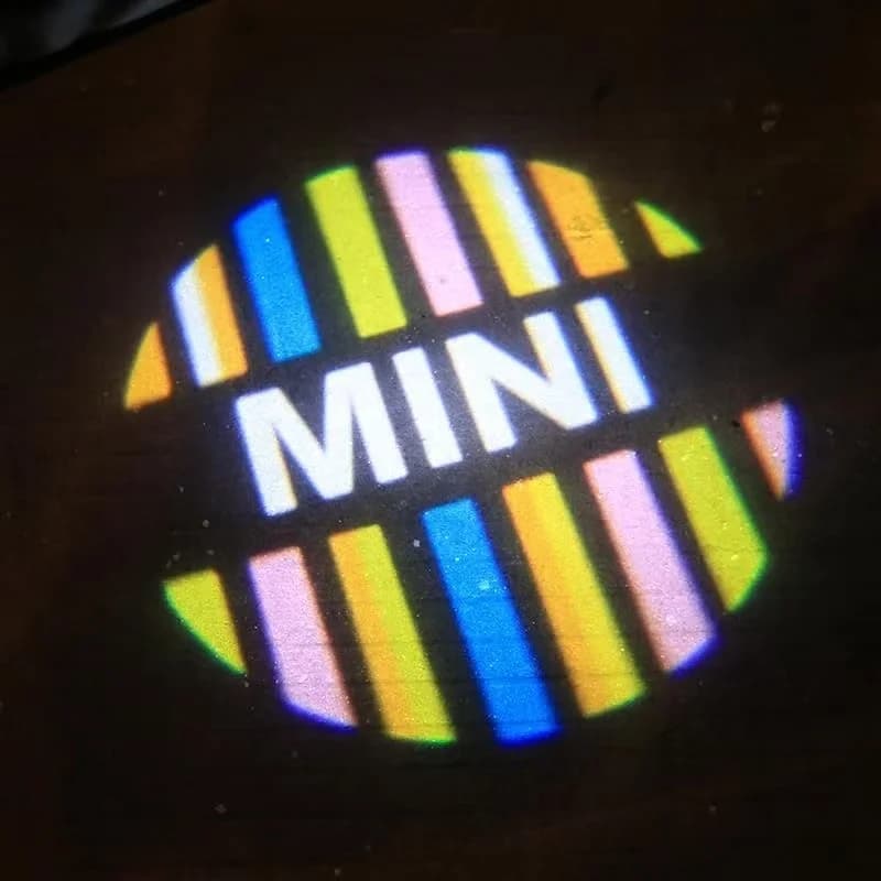 2/4 Pezzi Lampada LED Countryman per BMW Mini Cooper Works R55 R56 R57 F54 F55 F56, Proiettore Luminoso di Benvenuto per Portiera Auto, Accessori Auto