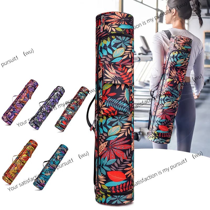 Canvas bag Printed back bag Backpack Yoga mat bag