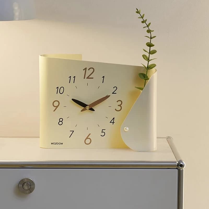 Home Decoration Cream Style Living Room Foyer Table Decoration Creative Desk Clock
