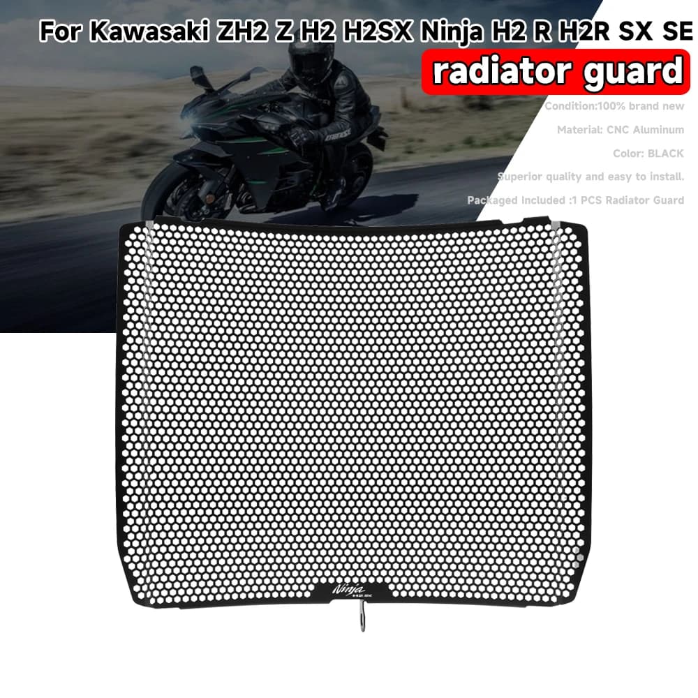 Protezione della protezione della griglia del radiatore CNC del motociclo per Kawasaki ZH2 Z H2 H2SX Ninja H2 R H2R SX SE copertura del radiatore dell'olio scudo del radiatore