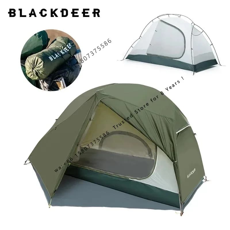 BLACKDEER Warbler 1P Tent Archeos 1pro 2.0 One Person Silicon Coated Tent For Hiking Trekking Aluminum Pole with Footprint