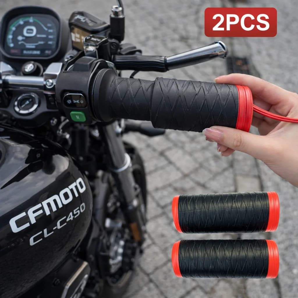 Copri manubrio in silicone per moto CFMOTO CL-C450 CLC 450, guaina protettiva antiscivolo termorestringente per impugnature moto