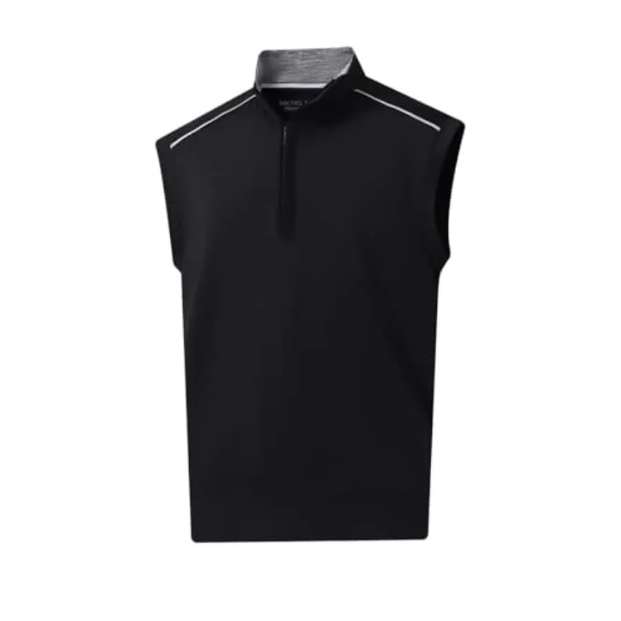 Men's vest Rouen, Outerwear Light Breathable, Sleeveless Sport vest with Zip to a Fourth for Golf