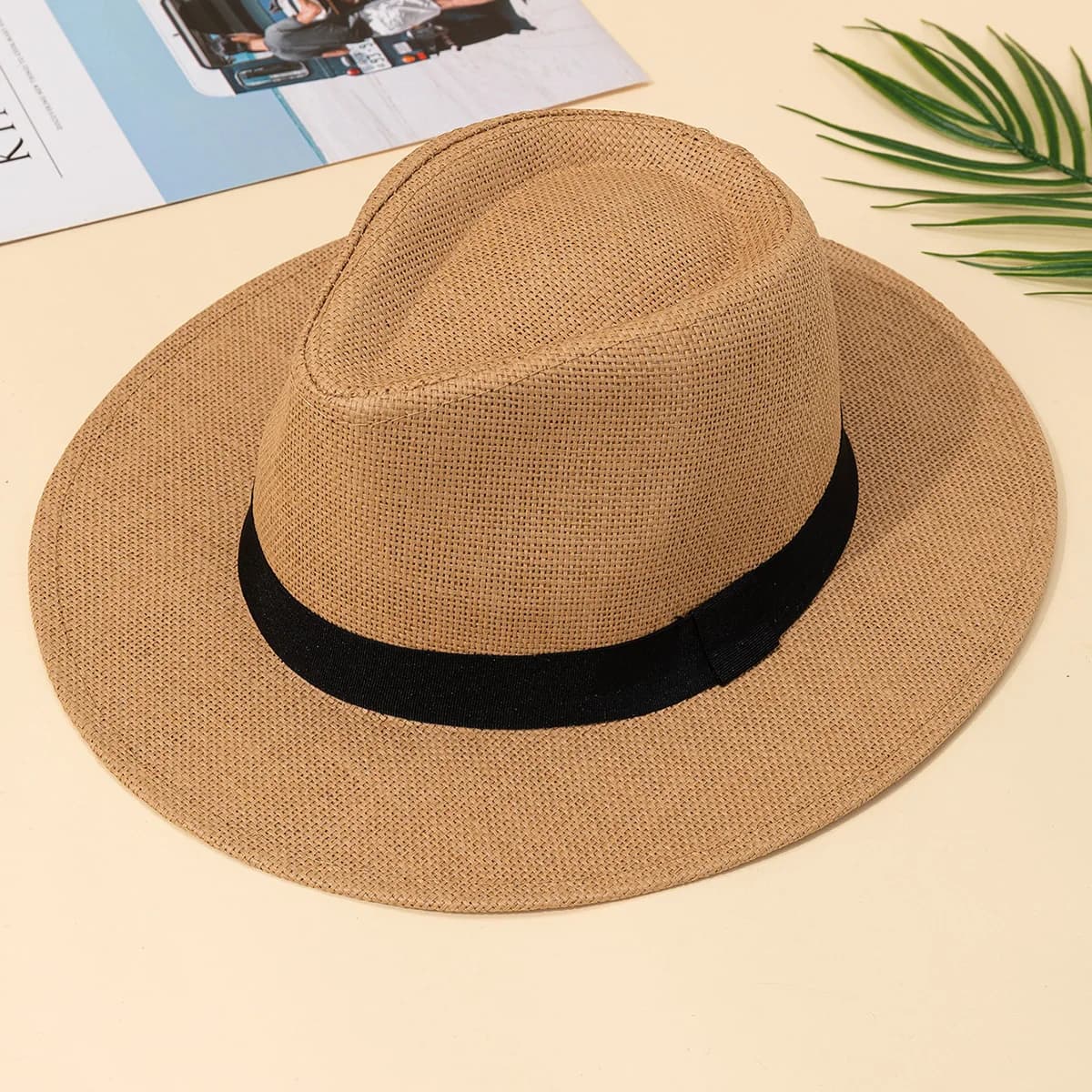 Cappello, uomo, vacanza estiva, cappello da spiaggia, stile inglese, cappello da sole a tesa larga, cappello parasole, cappello di paglia Panama, donna
