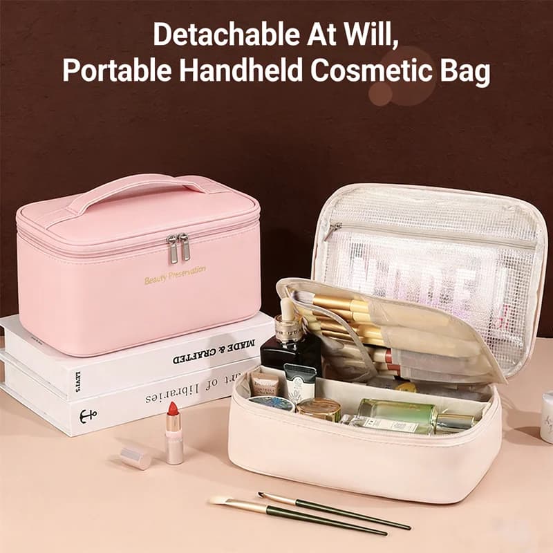 Large Capacity Multi-layer Waterproof Travel Bag, Premium Laptop Bag for Cosmetics and Toiletries