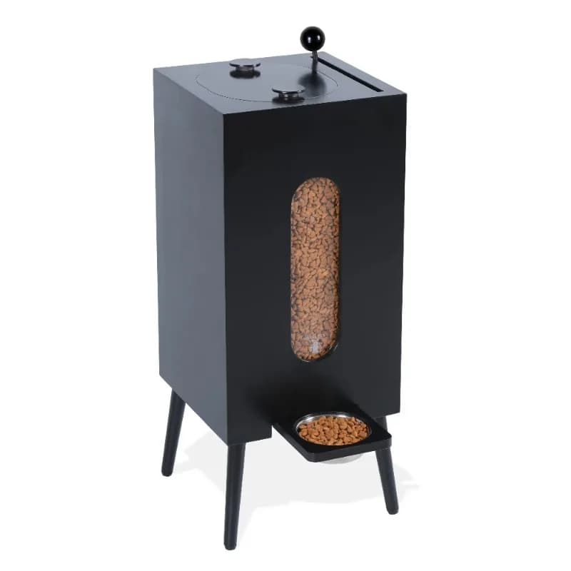 Ciotola per animali domestici in legno Contenitore per la massa da 10 litri e dispenser per mangiatoia per cani Ciotola per cibo per gatti in legno