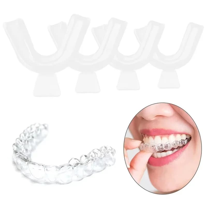 1/8pc Bocca Guard EVA Protection of Night Tooth Guard Mouth Tray for Bruxism Anti-russare Bleaching Tooth Boxes Protection