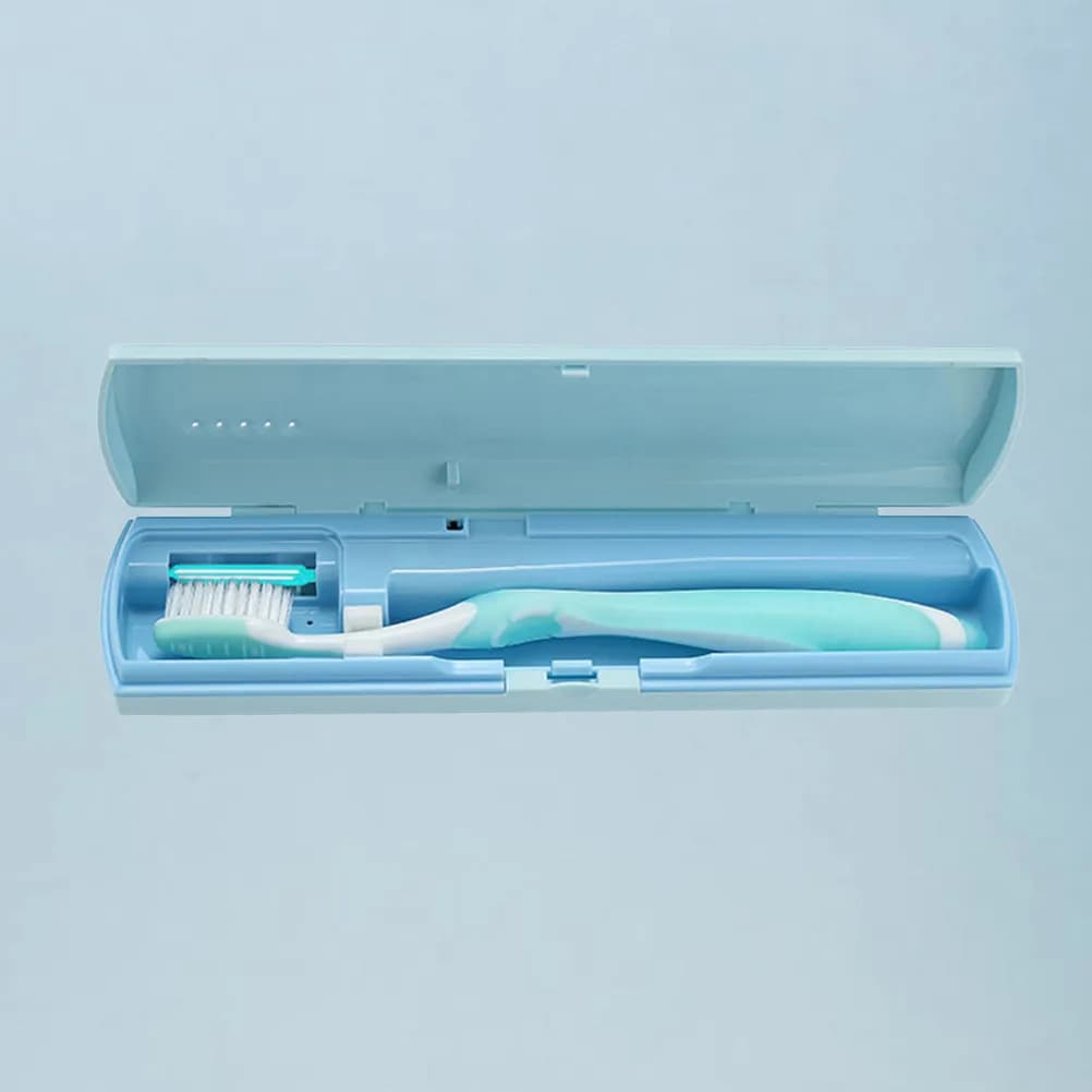 Sterilizzatore UV USB per Spazzolino da Denti, Custodia Portatile da Viaggio, Supporto Elettrico con Doppia Batteria, Wireless, Durevole, Facile da Usare
