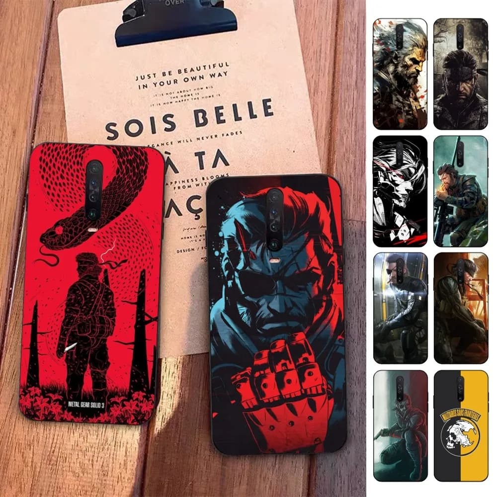 M-Metal Gear S-Solid Gioco Cassa Del Telefono Per Redmi 5 6 7 8 9 10 Plus Pro 6 7 8 9 A GO K20 K30 K40 Pro Plus F3 Fundas