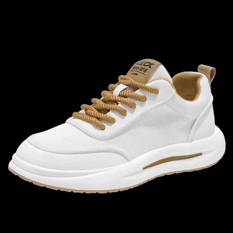 VIPOL Scarpe casual in rete traspirante da uomo autunnali, scarpe da corsa alla moda con suola spessa, scarpe sportive comode con suola in gomma