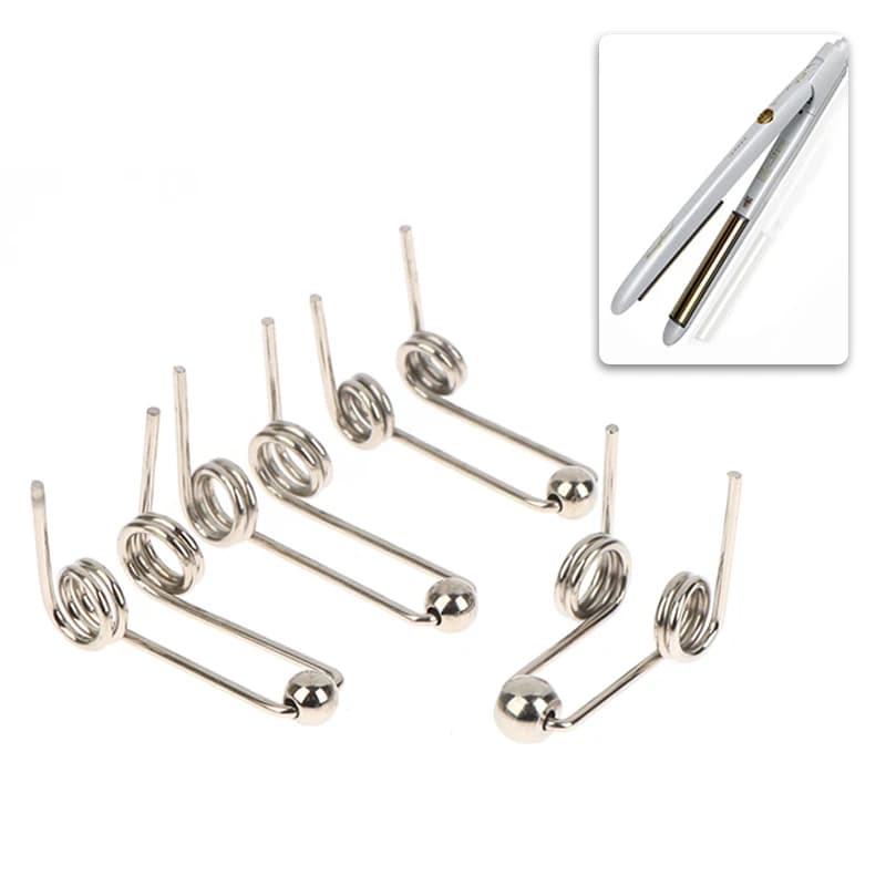 2 Pieces Double Torsion Mold Return for Iron Hairpins, 1.2mm Thread Diameter, Spare Parts for Hair Clips