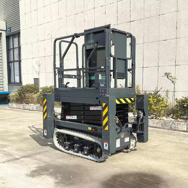 Rough Terrain 6m 8m 10m Self-propelled Work Platform For Aerial Track Mobile Hydraulic Scissor Lift