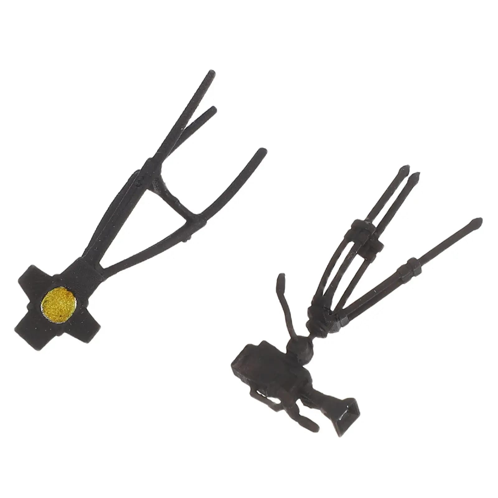 2 Pezzi Accessorio Fotografico in Miniatura, Treppiede Compatto in Resina, Lampada Simulata per Fotocamera, per Decorazione Micro Paesaggi e Case delle Bambole