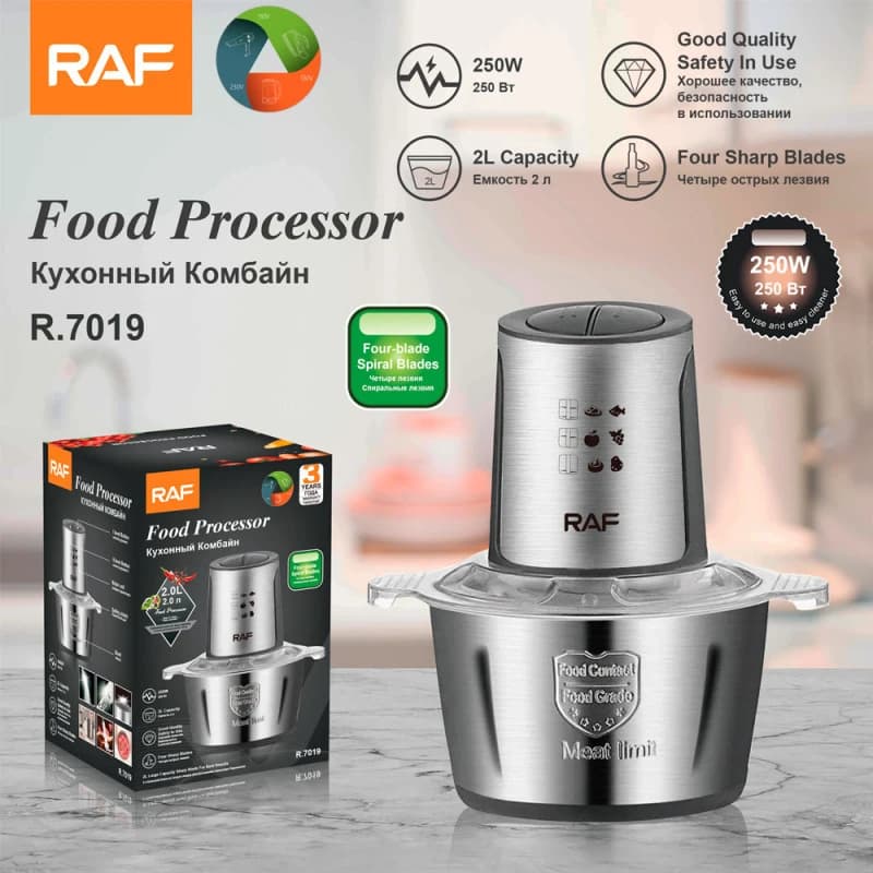 Tritacarne multifunzionale in acciaio inox, robot da cucina per bambini, frullatore