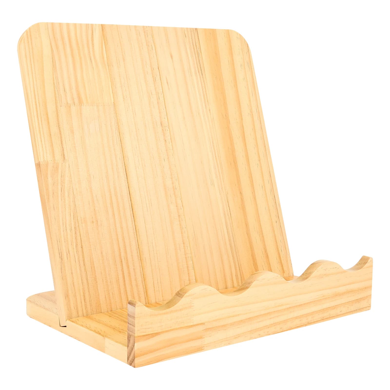 Supporto in Legno per Libri di Cucina con Tagliere Rimovibile, Tavola Multiuso per Salumi e Formaggi da Cucina