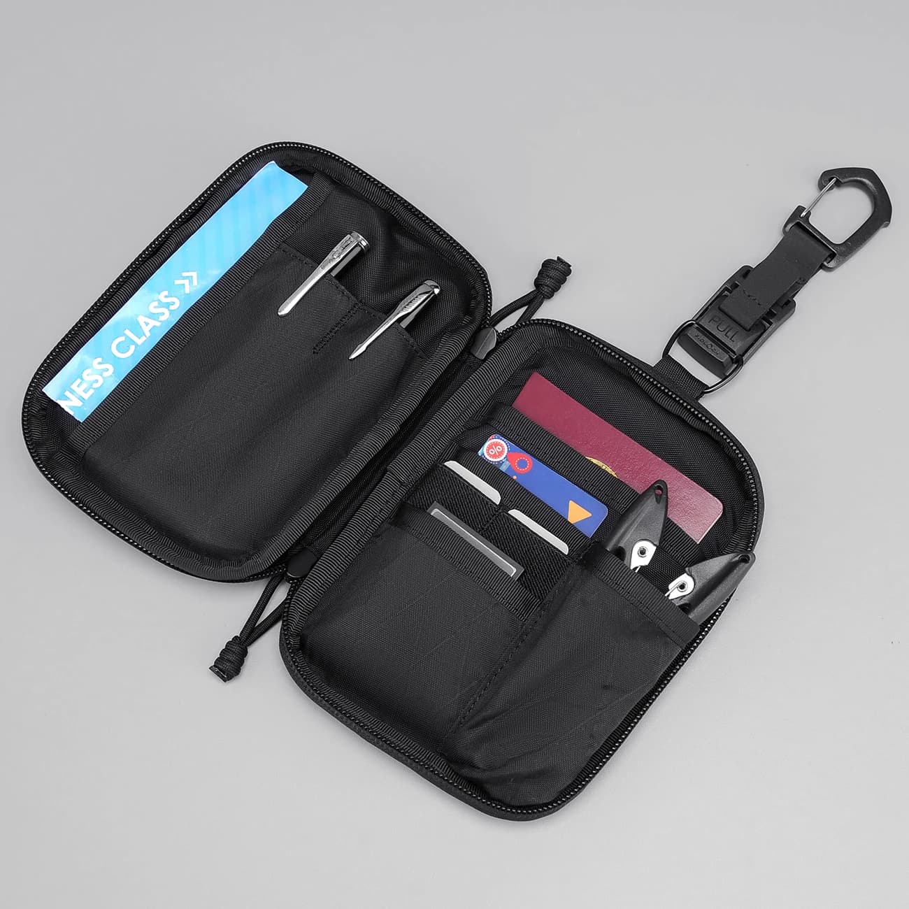 X-Pac EDC Pocket Organizer Waterproof Multitool Carry Pouch Outdoor Multi Slots Zipper Wallet Coin ID Card Passport Storage Bag