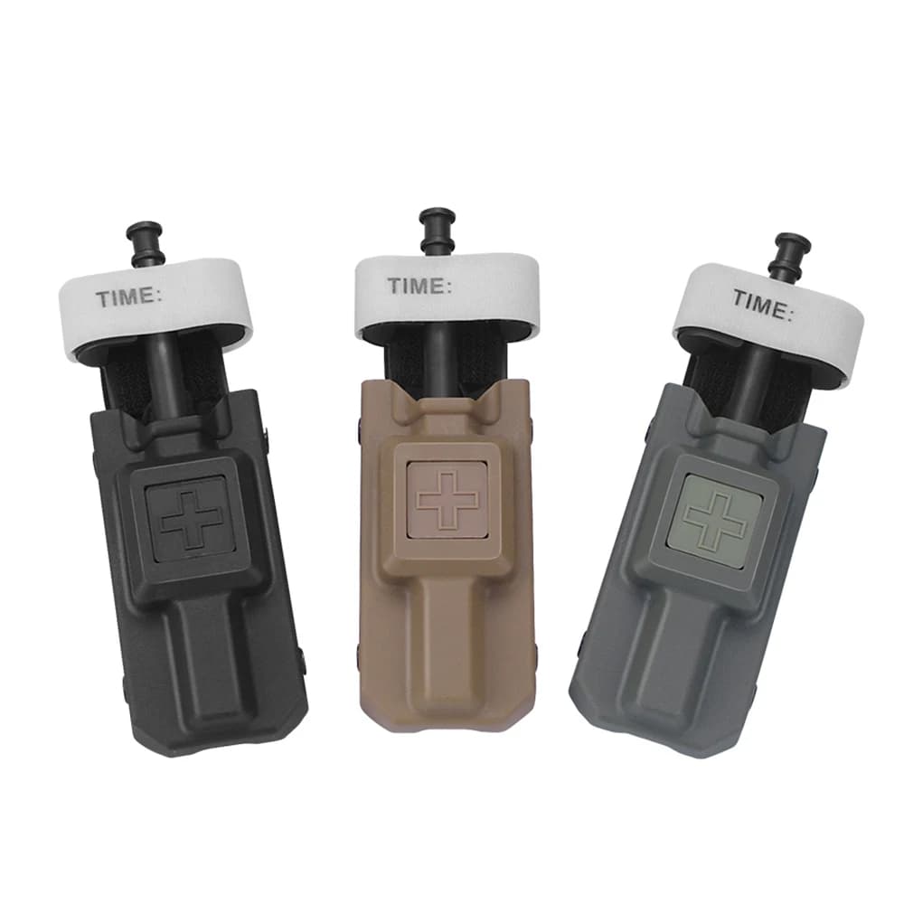 Borsa per scatola di immagazzinaggio per laccio emostatico tattico EDC MOLLE Pacchetto medico Laccio emostatico di emergenza esterno Kit di sopravvivenza di primo soccorso