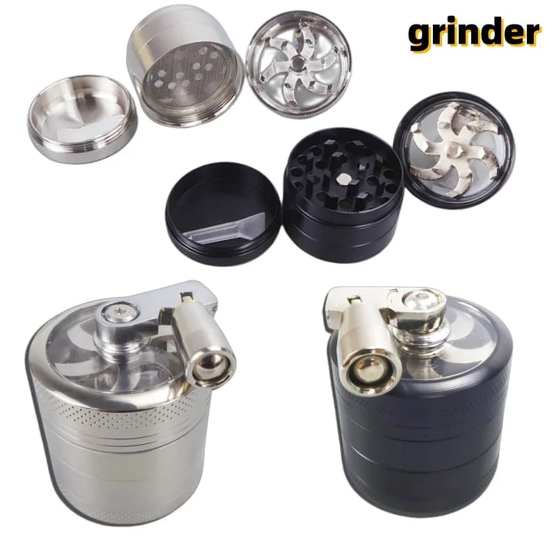Handheld 4-Layer Manual Spice Grinder with Handle - Kitchen Nut And Hard Spice Crusher for Nutmeg Rock Salt Peppercorn