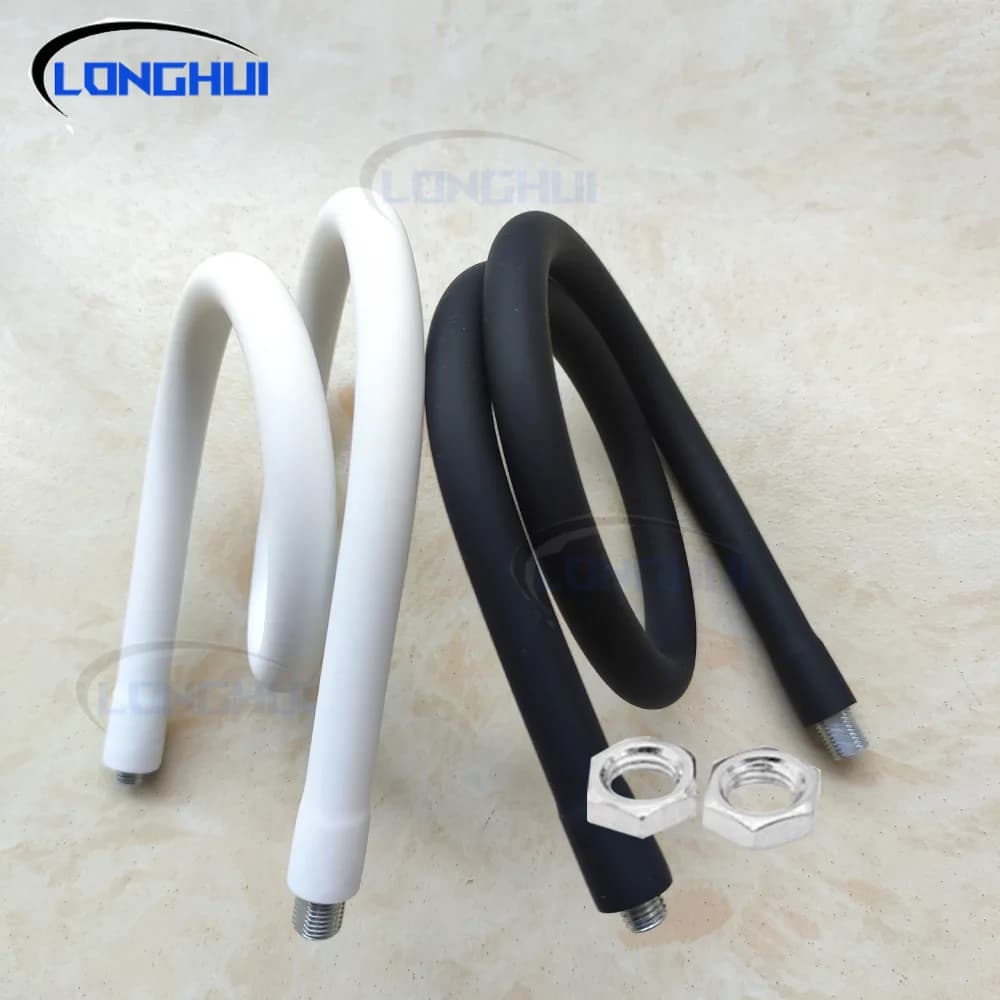 2 Pezzi Tubo Flessibile Universale a Collo d'Oca in Silicone/Metallo da 10mm/12mm per Lampade da Tavolo, Faretti e Lampade da Terra