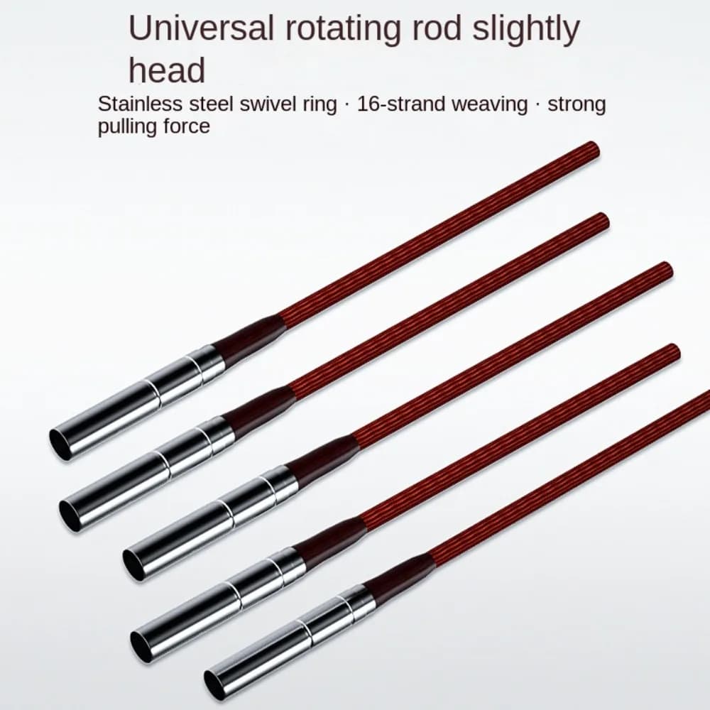 10 pcs swivel rod tip stainless steel swivel Anti-Rod tip main line wrapping universal revolving rod lake river fishing tool face