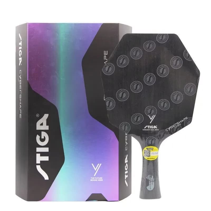 STIGA Cybershape Carbon Table Tennis Blade Standard Racket CWT Center of Gravity Adjustment 5Wood+2Carbon Ping Pong Bat